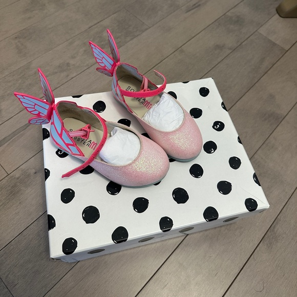 Mini Sophia Webster pink glitter shoe( Euro 23) - Picture 3 of 5